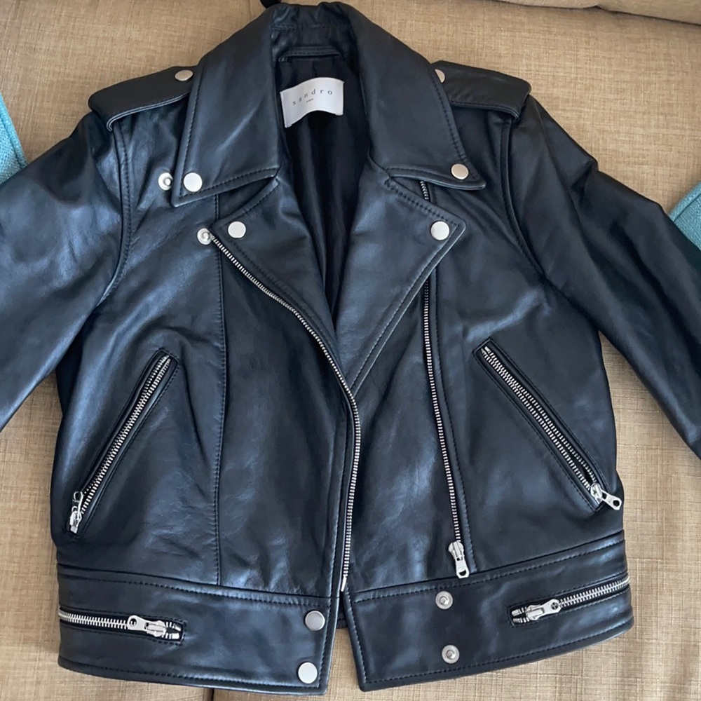 Sandro Paris leather jacket